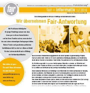 Kundenzeitung Fairsicherungsbüro 1 - 2016